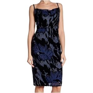 SZ6 Burnout Velvet Holiday Party Dress Laundry By Shelli Segal New Years